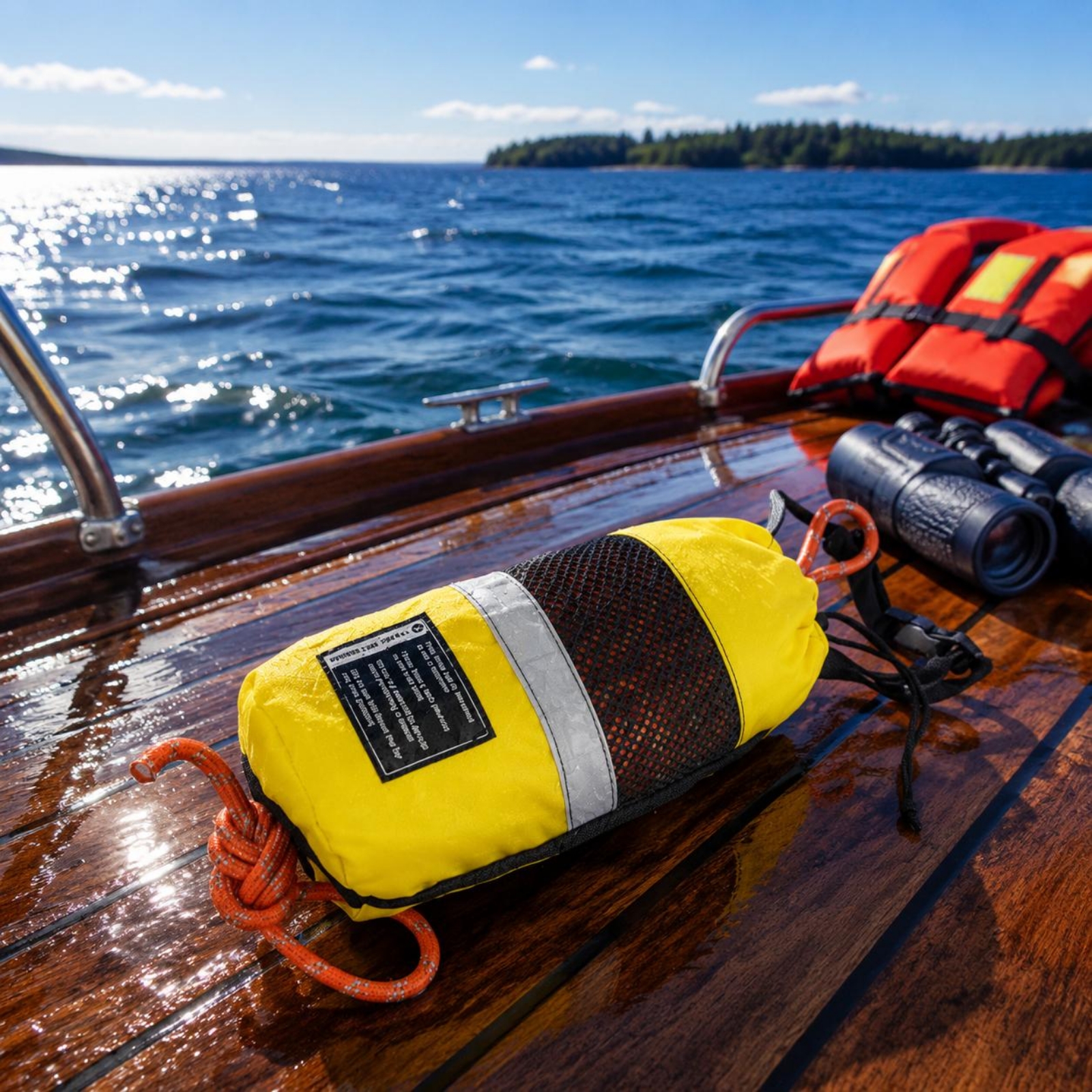 Rescue Rope Throw - Water Rescue Throw Bag High Visibility