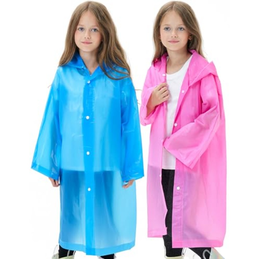 2 Pack Reusable Waterproof Rai - Emergency Poncho Rain 리뷰 및 가격