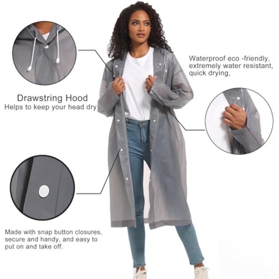 Rain Ponchos for Adults Rainco - Emergency Poncho Rain 리뷰 및 가격