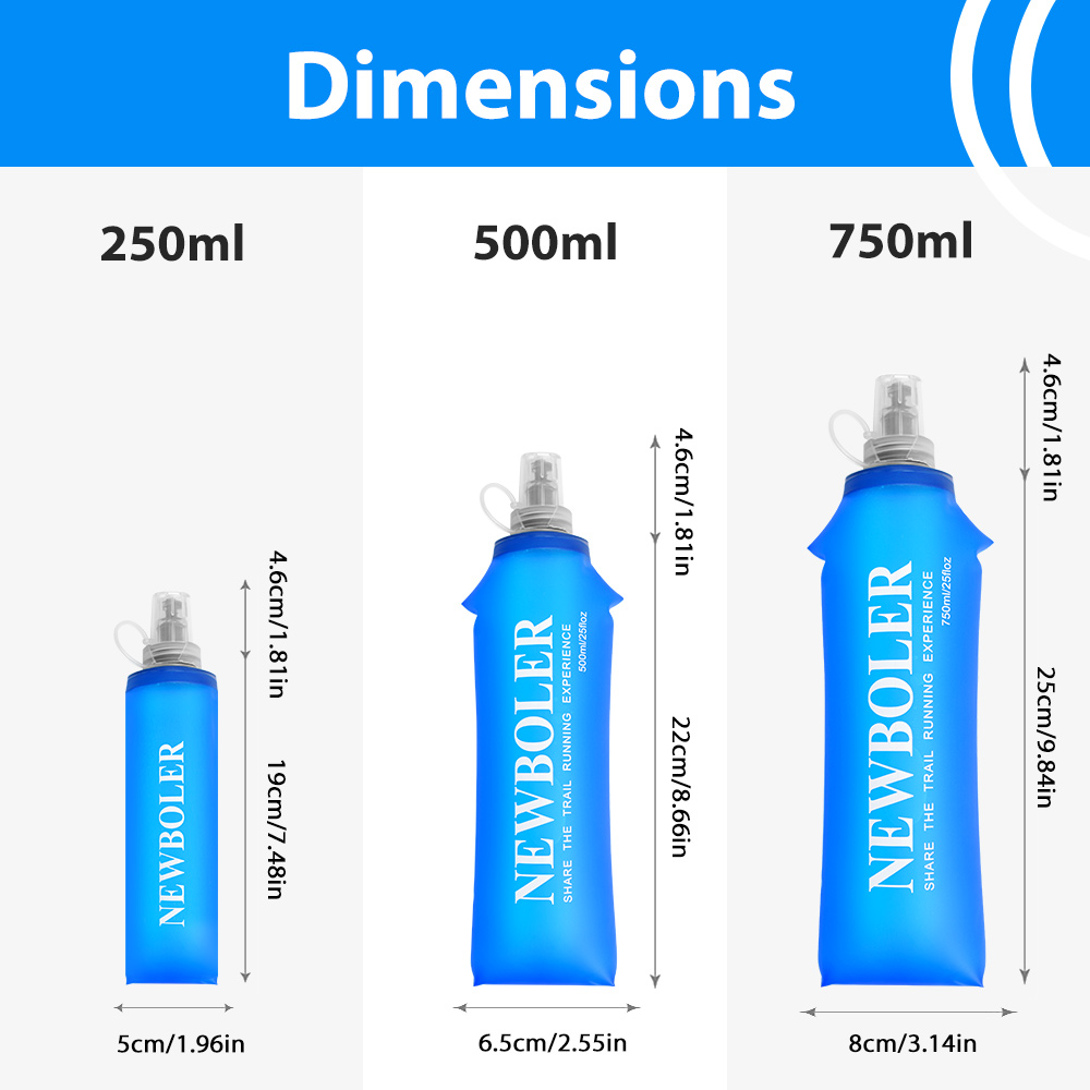 250/500/750ML Water Bottle TPU - Water Bag Collapsible 리뷰 및 가격