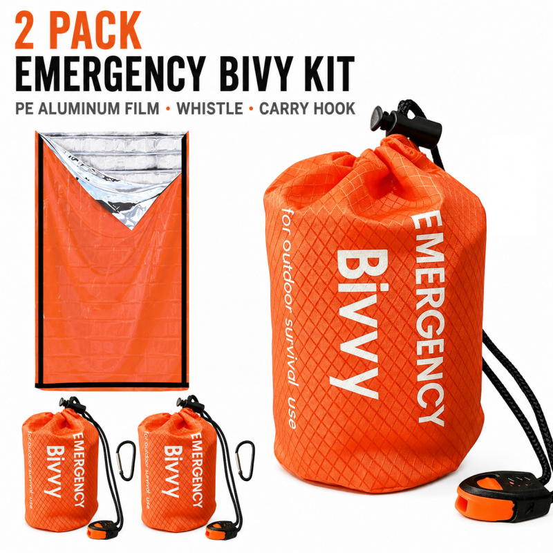 2 Pack Emergency Sleeping Bag, - Bivy Bag Emergency 리뷰 및 가격