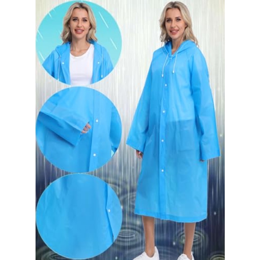 2-Pack Reusable Rain Ponchos f - Emergency Poncho Rain 리뷰 및 가격