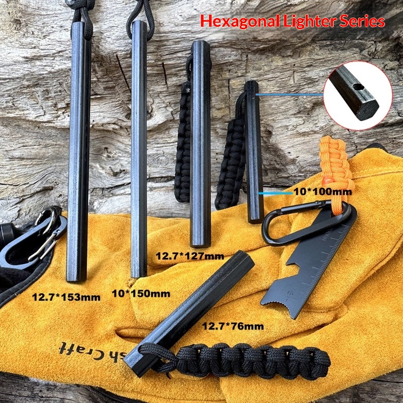 Hand Woven Rope Hexagonal Flin - Fire Starting Kit 리뷰 및 가격
