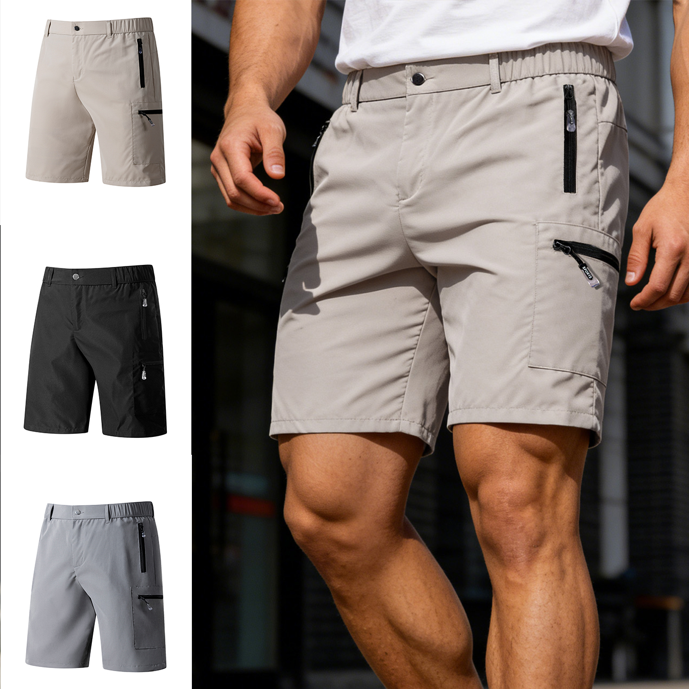 Men's Short Cargo Shorts Multi - Fishing Kit Compact 리뷰 및 가격