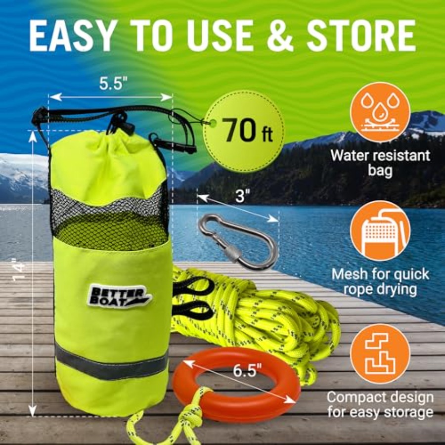 Water Throw Bag for Rescue Rop - Rescue Rope Throw 리뷰 및 가격