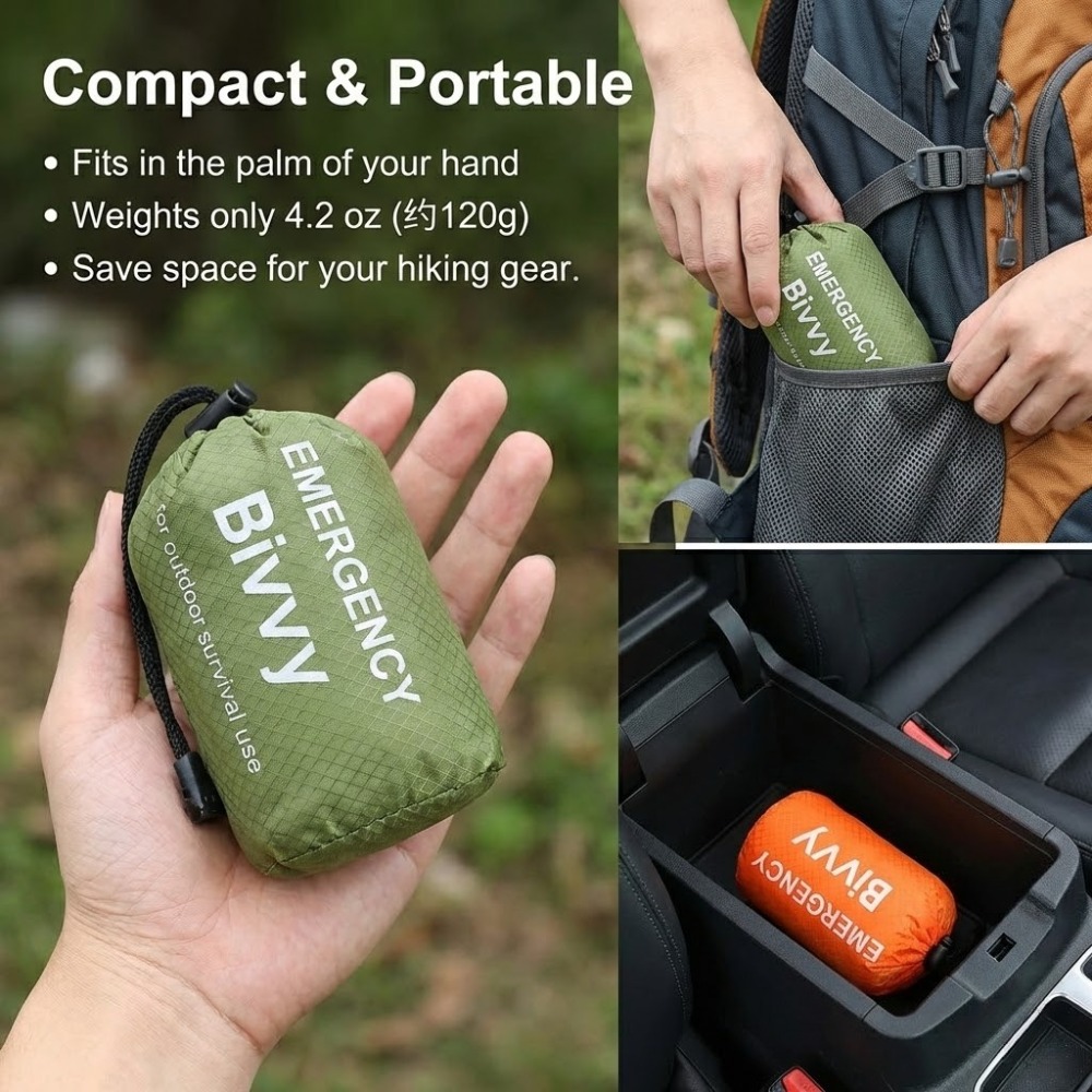 3Pcs Emergency Sleeping Bag Ki - Bivy Bag Emergency 리뷰 및 가격