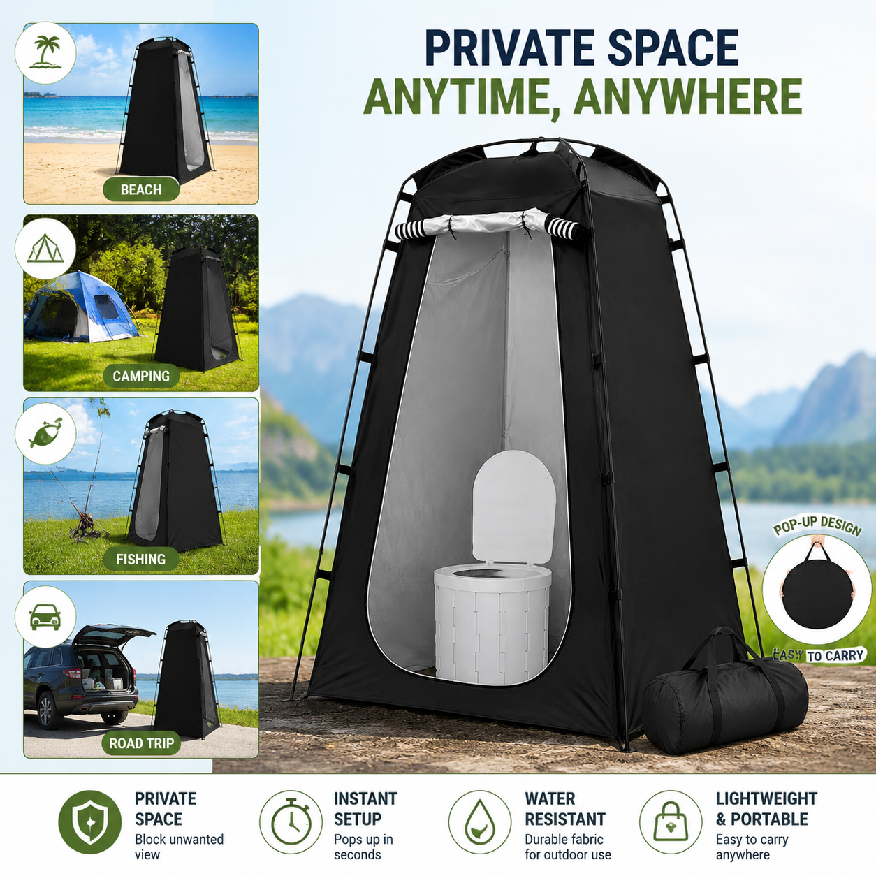 Pop-Up Portable Tent With Fold - Emergency Mylar Tent 리뷰 및 가격
