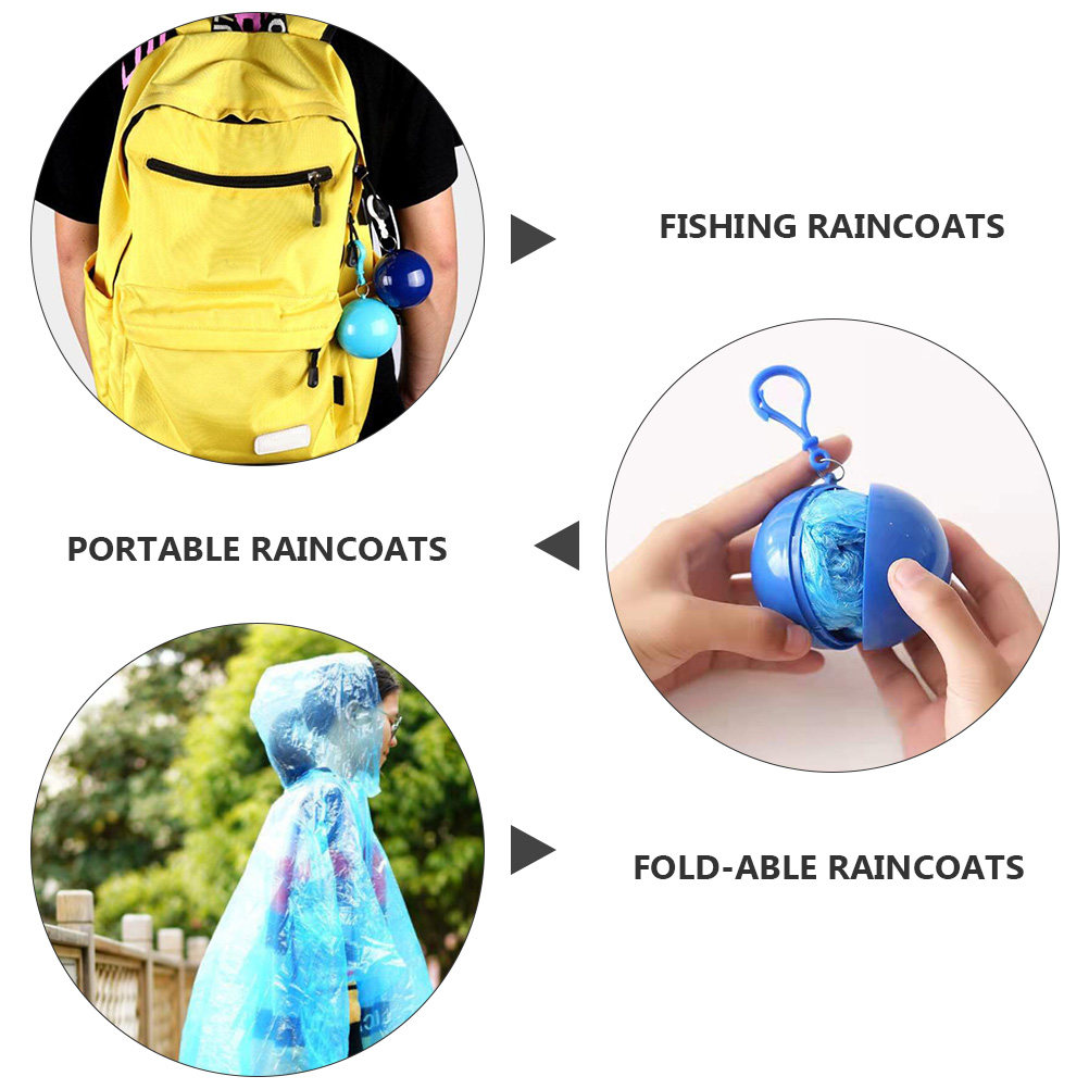 4Pcs Portable Waterproof Rain  - Emergency Poncho Rain 리뷰 및 가격