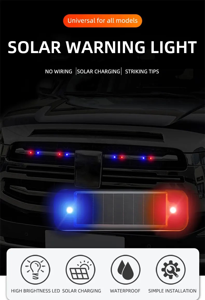 Mini LED Solar Power Car Warni - Sos Light Strobe 리뷰 및 가격