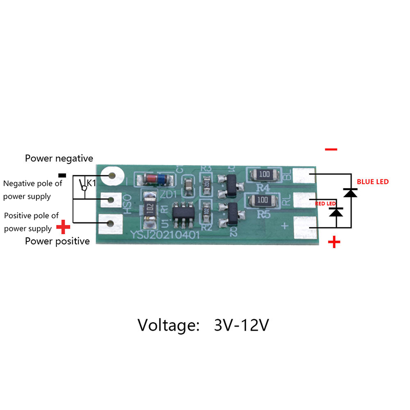 3-12V Flashing LED Light Modul - Sos Light Strobe 리뷰 및 가격