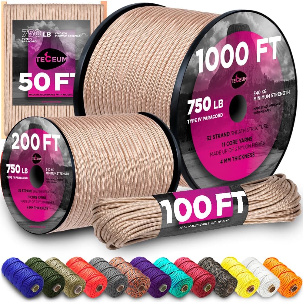 750 lb Paracord Rope - 1000Ft/ - Para Cord 1000Ft 리뷰 및 가격