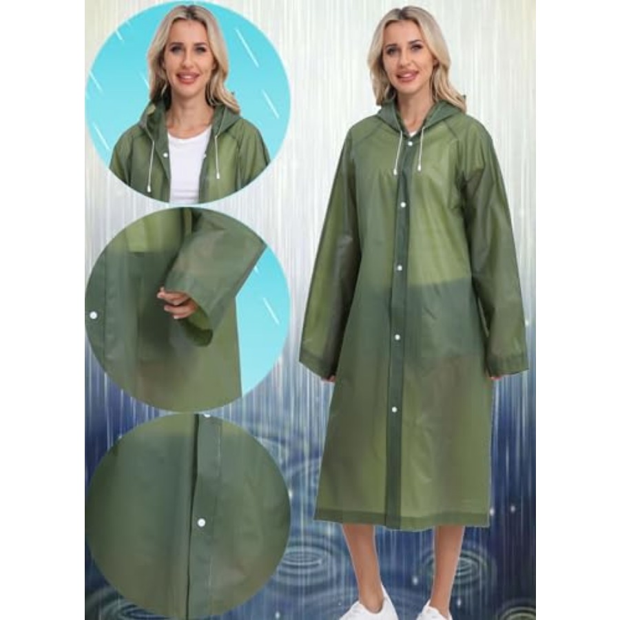 2-Pack Reusable Rain Ponchos f - Emergency Poncho Rain 리뷰 및 가격